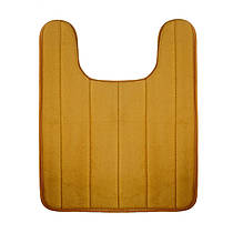 М'який килимок для туалету з вирізом під унітаз Світло-коричневий (58900002)