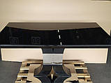 Обідній стіл Космо - Скай глянцевий чорний 140x80x76 від Prestol, фото 5