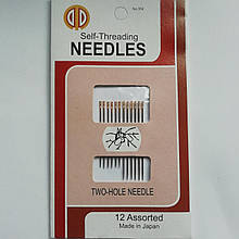 Набір голок для людей з вадами зору з золотим вушком комплект 12 штук