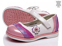 Туфлі дитячі шкіряні для дівчинки Туфельки з натуральної шкіри на дівчинку, 23 розмір (білі)