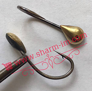 Літня мормишка на коропа Золото L — 25 мм Гладка крапля, Вага - 0,95 г