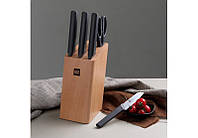 Набор ножей Xiaomi Huo Huo 4 ножа ножницы и подставка HU0057 6 предметов