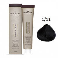 Фарба для волосся Brelil Colorianne Prestige 1/11 ісиня — чорний 100 мл