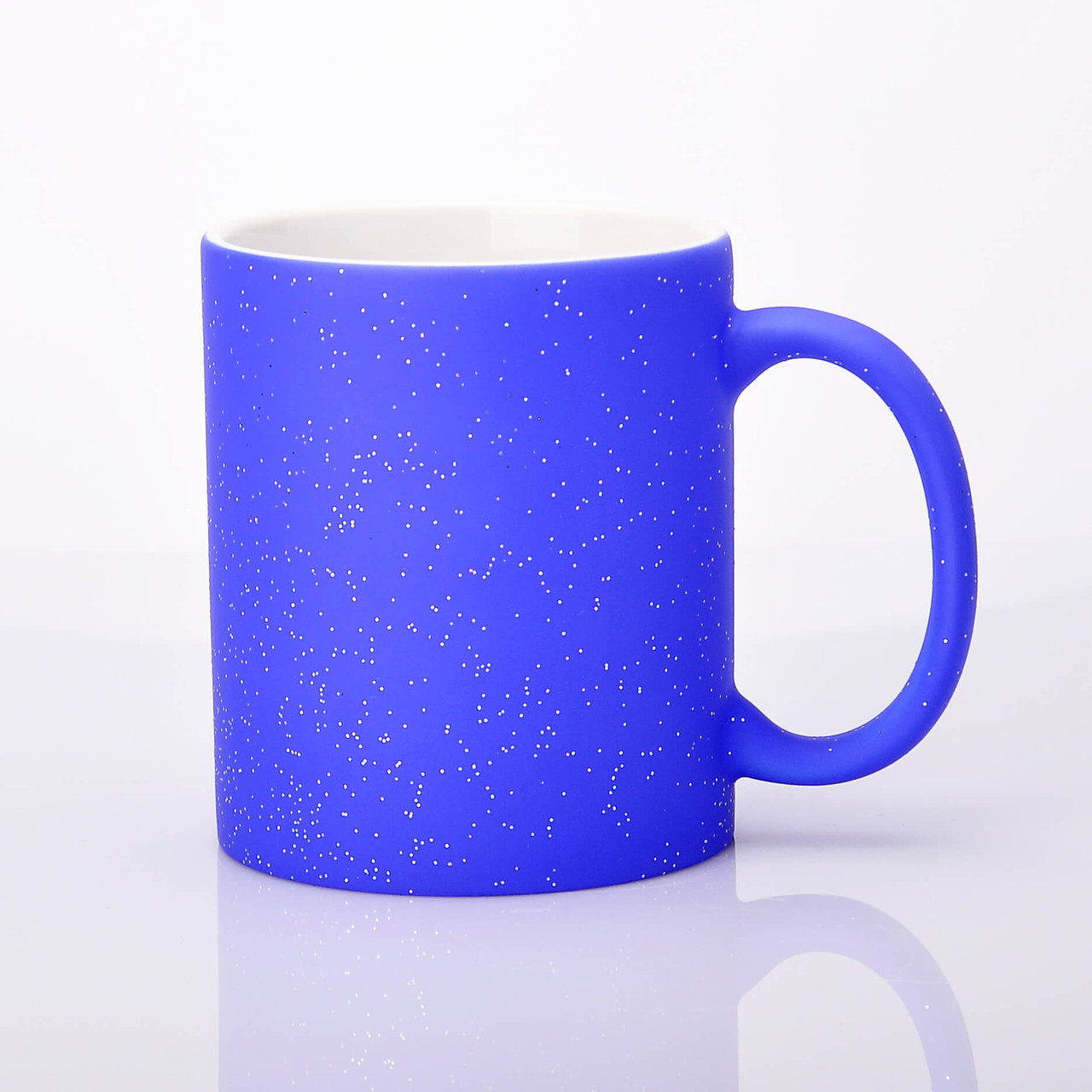 Чашка -хамелеон матова c глітером (синя ), фото 1