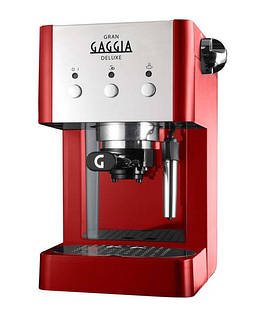 Ріжкова кавоварка еспресо Gaggia Gran Deluxe Red (RI8425/22)