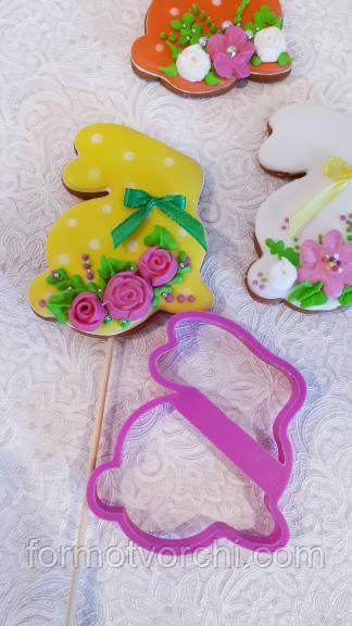 3D формочки-вирубки для пряників "Зайчик 27"