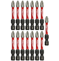 Бита Milwaukee PH2 x 50 мм 15шт Shockwave Impact Duty 48-32-5004