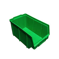 Пластиковий ящик для болтів і гайок 230х145х125 мм, контейнер для зберігання деталей 701 В\С, з вторинної сировини