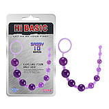 Анальний прутик SASSY Anal Beads Purple, фото 2