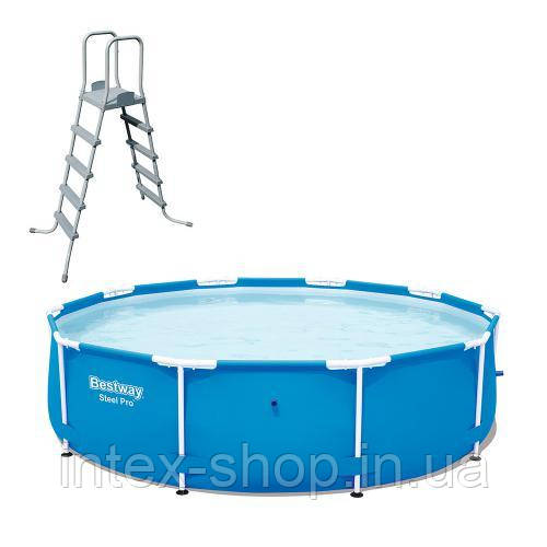 Каркасний басейн Bestway 5612U (427 х 132 см) (лестниця)