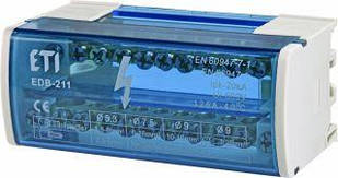 Блок розподільний EDB-211 2p 125A (2х11виходів), ETI