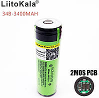 Акумулятор LiitoKala NCR18650B 3400 mAh Li-ion з платою захисту