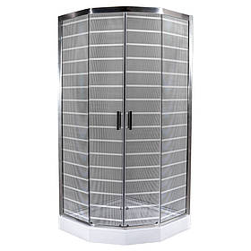 Душова кабіна INSANA IDA WHITE 90х90х201 шестикутна дрібний піддон