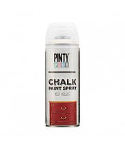 Фарба-аерозоль на водній основі Chalk-finish, Червоний оксамит, 400 мл, PINTYPLUS