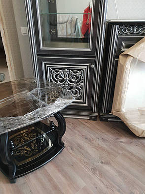 Стіл журнальний дерев'яний на коліщатках ДС-25 Брістоль-1 , на дерев'яній основі Антонік, фото 3