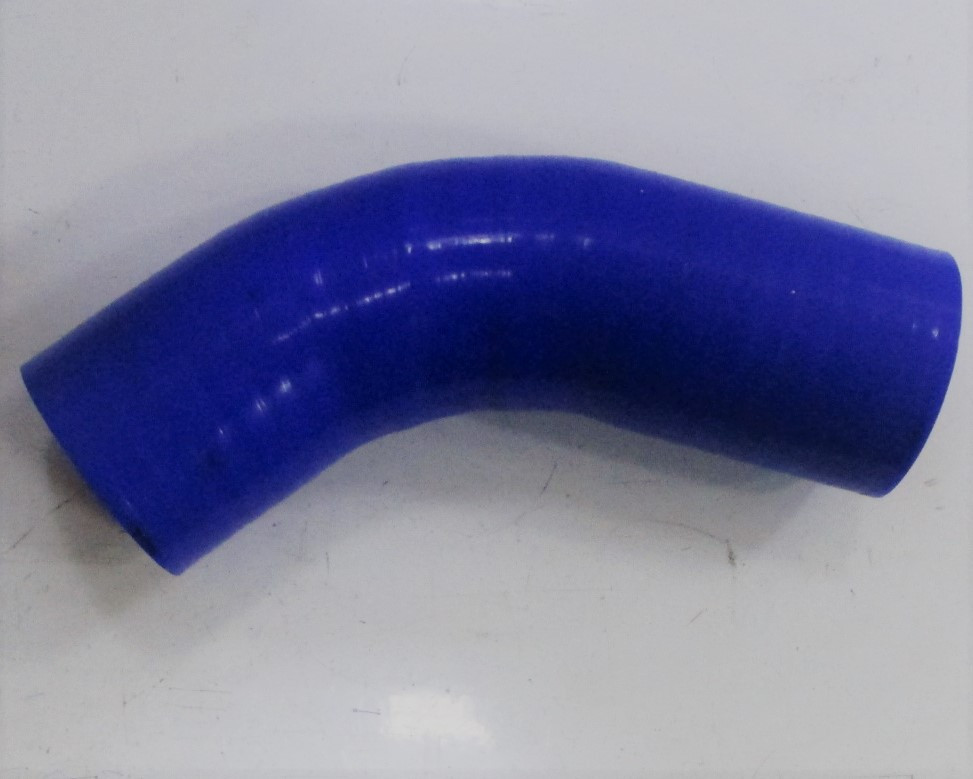 Патрубок радіатора МТЗ нижній d = 38mm L = 130mm (силікон-синій)