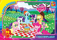 Пазлы серии "My little PONY" 70 эл. (полотно 210*300мм) в кор. 19х13х3см GToy (MLP008)