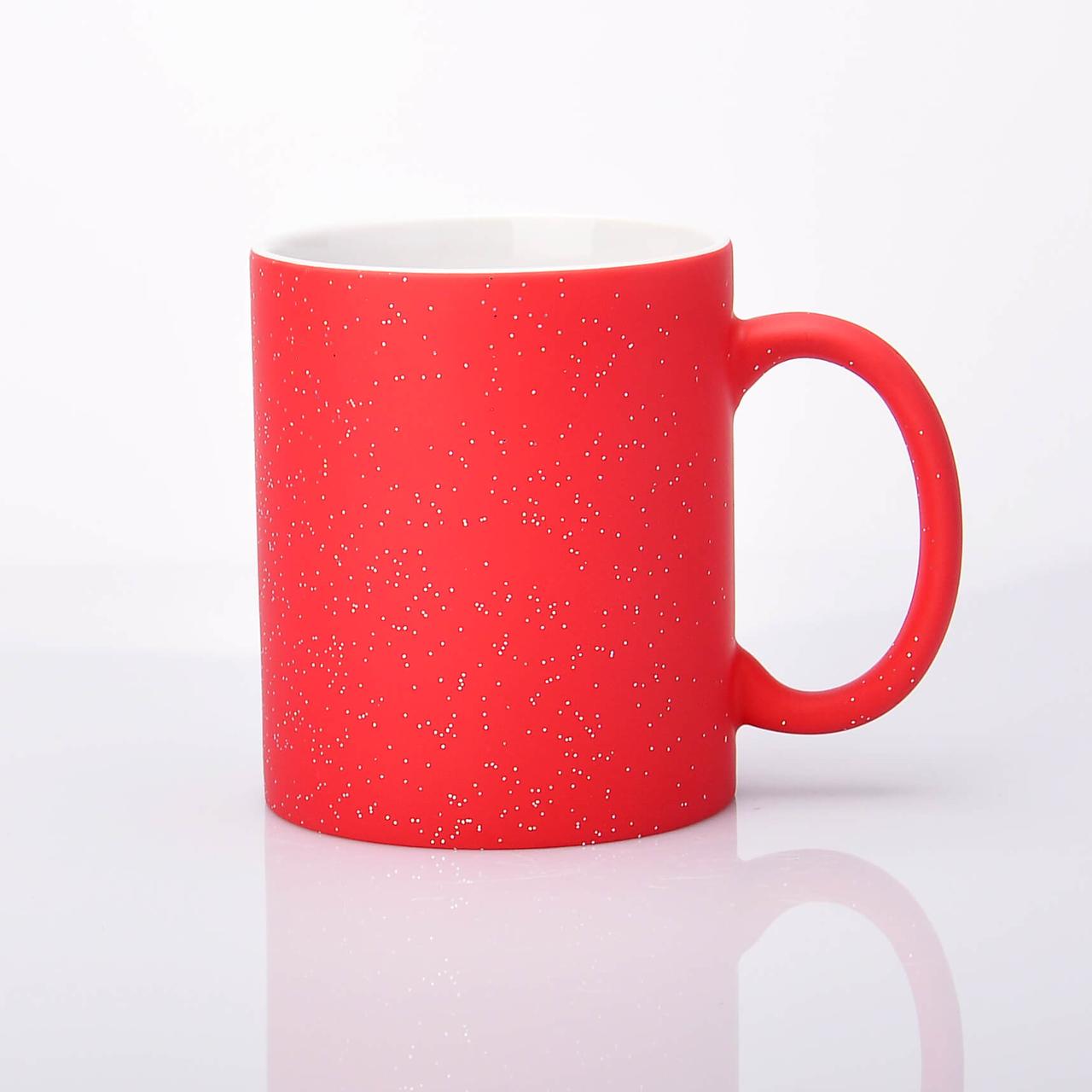 Чашка для сублимации хамелеон с блёстками (красный): продажа, цена в .