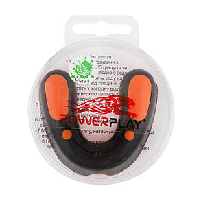 Капа боксерская PowerPlay 3315 SR Оранжево-Черная MINT, фото 2