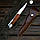 Ніж складаний довгий клинок + шкіряний чохол, фото 9