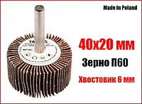 Круг пелюстковий шліфувальний для дрилі 40х20 мм П60 Yato YT-83352