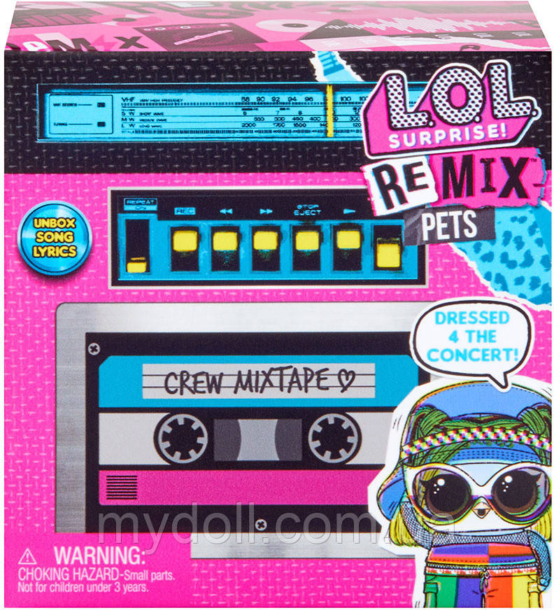 Лялька ЛОЛ Мій улюбленець Ігровий набір L.O.L. Surprise! W1 серії Remix Pets 567073 MGA Оригінал