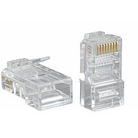 Конектор RJ45 UTP кат. 5е 8P8C 50 мкм, 100 шт