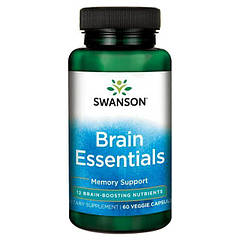 Swanson Brain Essentials, Вітаміни для мозку (60 капс.)
