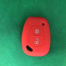 Чехол на ключ авто ключа для Opel Опель Виваро,Мовано, MOVANO, VIVARO - 2 кнопки красный