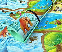 Дитячий килимок «Мадагаскар» 2000×1200×8 мм, теплоізоляційний, для гри та відпочинку