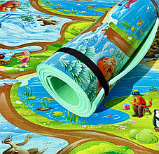 Дитячий килимок 2000×1200×12 мм, «Мадагаскар», теплоізоляційний, розвивальний, ігровий килимок