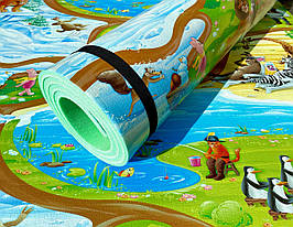 Дитячий килимок 4000×1200×12 мм, «Мадагаскар», теплоізоляційний, розвивальний, ігровий килимок