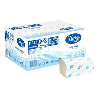 Паперові рушники листові, V-укладка, целюлозні. P123.