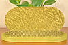 Дошки Садху овальна в оливковому кольорі з жовтими цвяхами для початківців з кроком 1 см, на подарунок йогу, фото 3