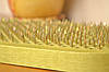 Дошки Садху овальна в оливковому кольорі з жовтими цвяхами для початківців з кроком 1 см, на подарунок йогу, фото 6