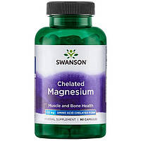 Swanson Chelated Magnesium 133 mg, Хелатный магний (90 капс.)