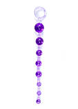 Анальний стрижень Boss Jelly Anal Beads Purple, фото 3