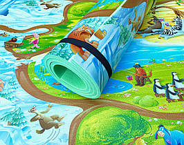 Дитячий килимок 1200×1200×12мм, «Мадагаскар», теплоізоляційний, розвиваючий ігровий килимок