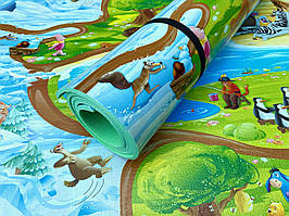 Дитячий килимок «Мадагаскар» 1500×1200×8 мм, теплоізоляційний, для ігор і відпочинку