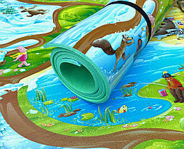 Дитячий килимок 1200×1200×8мм, «Мадагаскар», теплоізоляційний, розвиваючий ігровий килимок