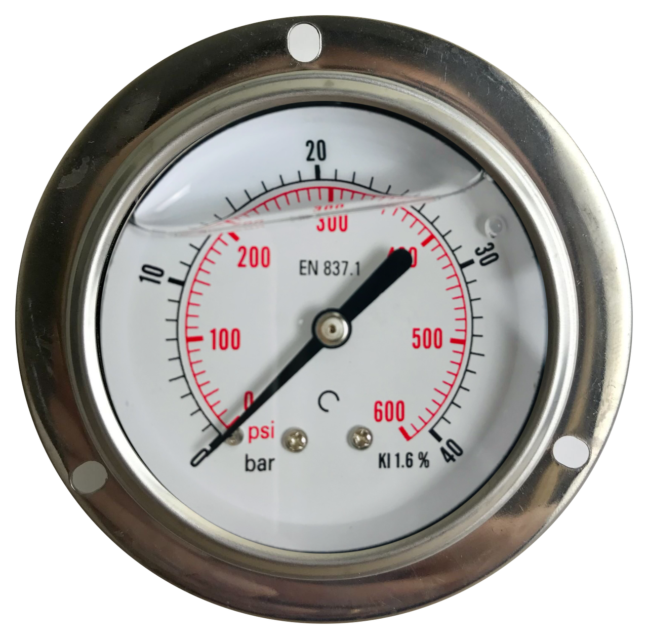 Манометр фланцевий (гліцериновий) DN 63 G 1/4" 40 bar