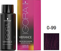 Краска для волос безаммиачная Schwarzkopf Igora Vibrance Микстон 0-99 Фиолетовый 60 мл