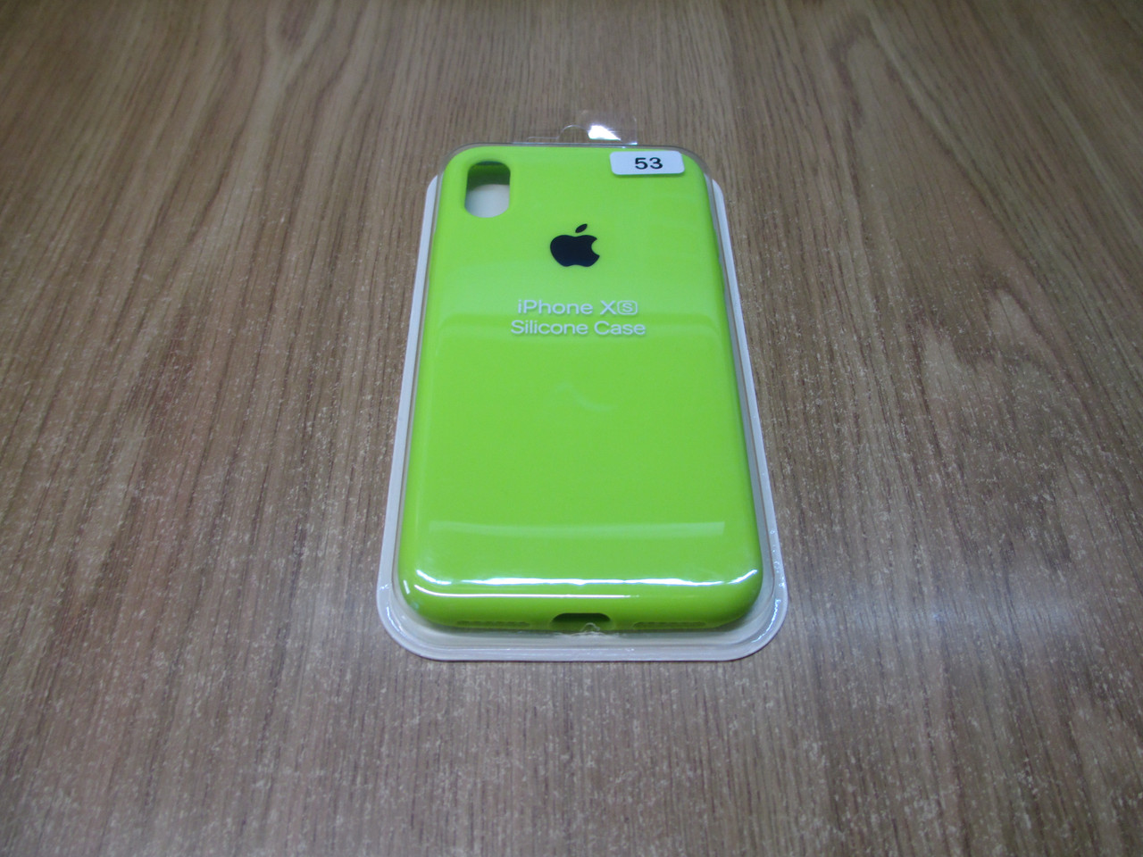 Силіконова накладка iPhone X/XS (Silicon Case original FULL №53)(4you) Neon Green