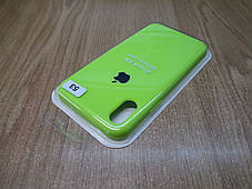 Силіконова накладка iPhone X/XS (Silicon Case original FULL №53)(4you) Neon Green, фото 3