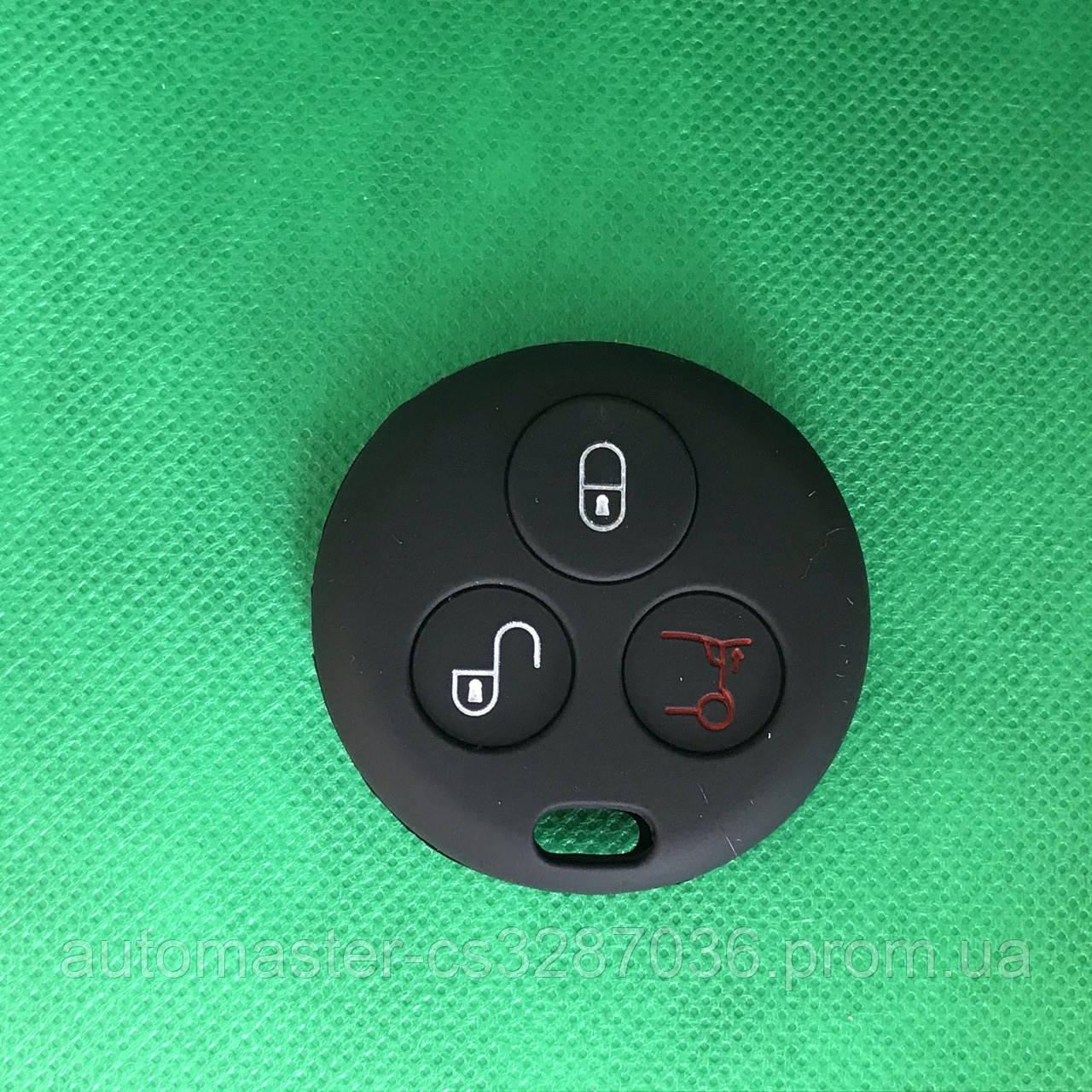 Чехол на ключ 3 кнопки силиконовый для автомобиля Смарт Smart Fortwo,Roadster 452 Benz Smart City родстер,Cabr