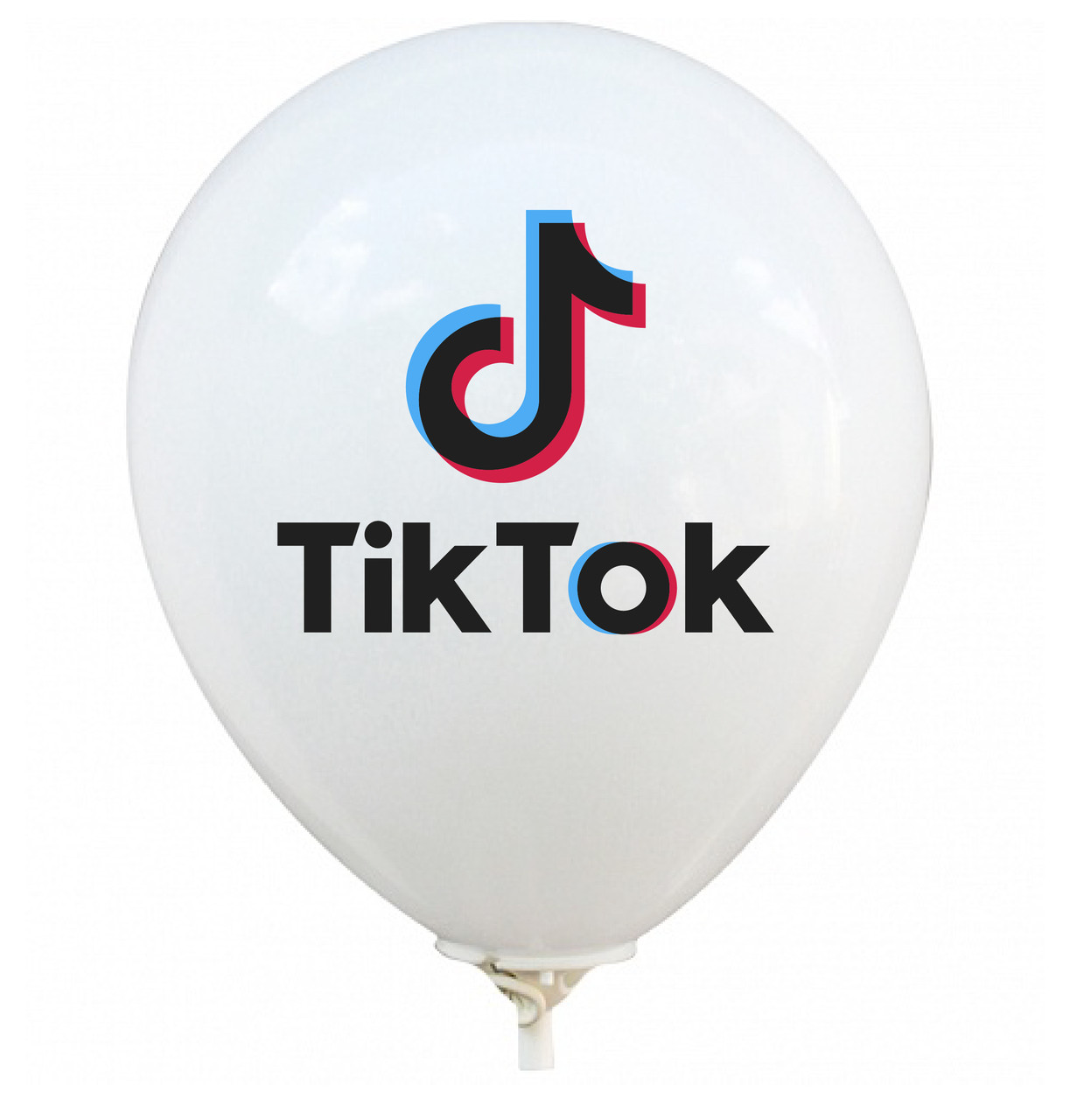 Латексна кулька 12" біла малюнком "Соціальна мережа" (Balonevi)