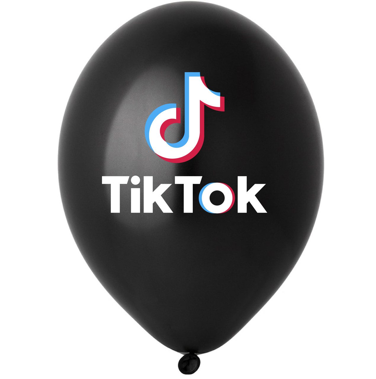 Латексна кулька 12" чорна малюнком "Соціальна мережа" (Balonevi)