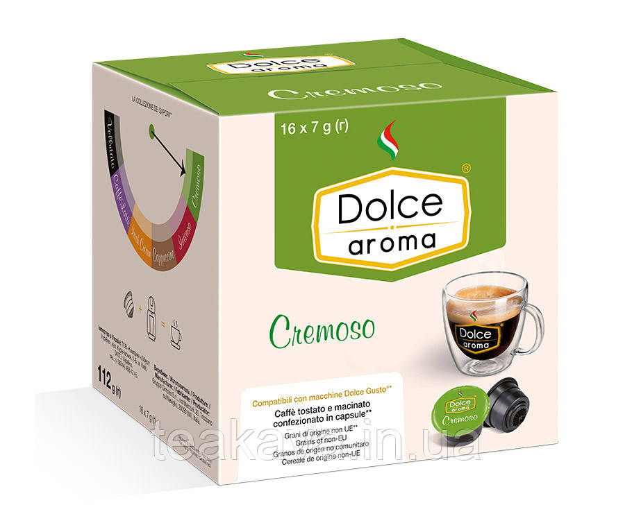 Кава в капсулах Dolce Aroma Cremoso Dolce Gusto, 16 шт (4820093484916)