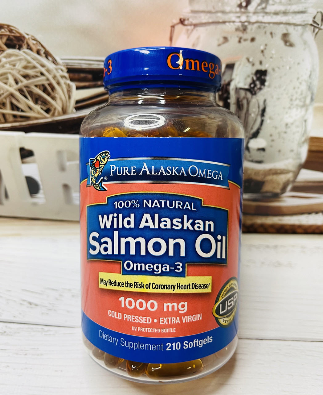 Натуральний риб'ячий жир лосося PURE ALASKA Omega Wild Salmon Oil