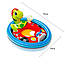 Надувний круг плотик для плавання з трусиками Intex 59570 Кольоровий Дитячий надувне коло з ніжками Інтекс, фото 5